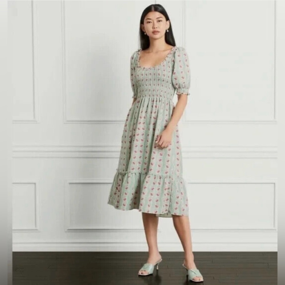 Hill House Home The Louisa Nap Dress Trailing Vine sz Large